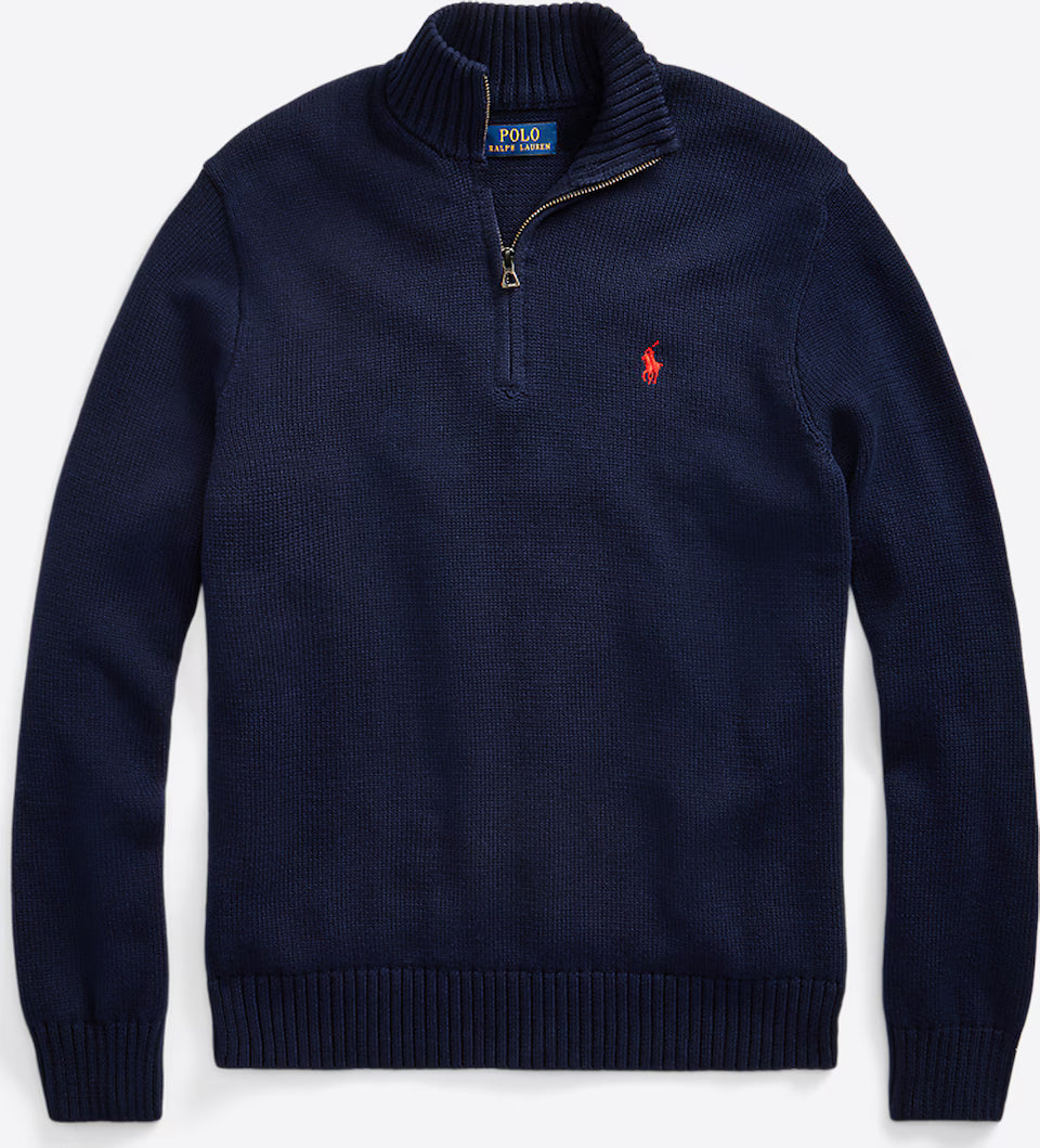 Ralph Lauren Half-Zip Sweater (Premium wol) - afbeelding 1