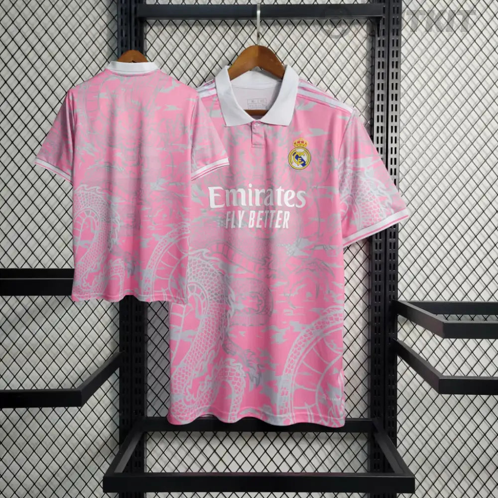2023 Real Madrid Special Edition Pink Dragon Shirt - afbeelding 1