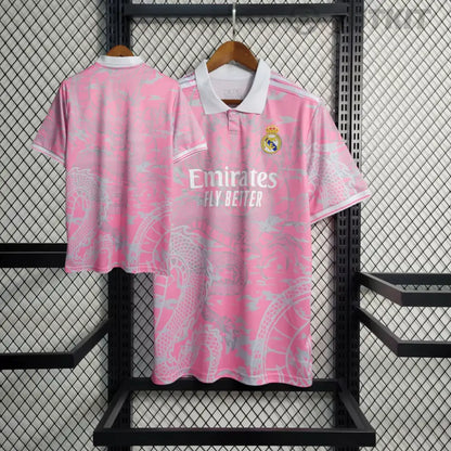 2023 Real Madrid Special Edition Pink Dragon Shirt - afbeelding 1